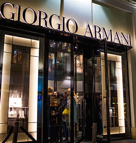 armani shop.